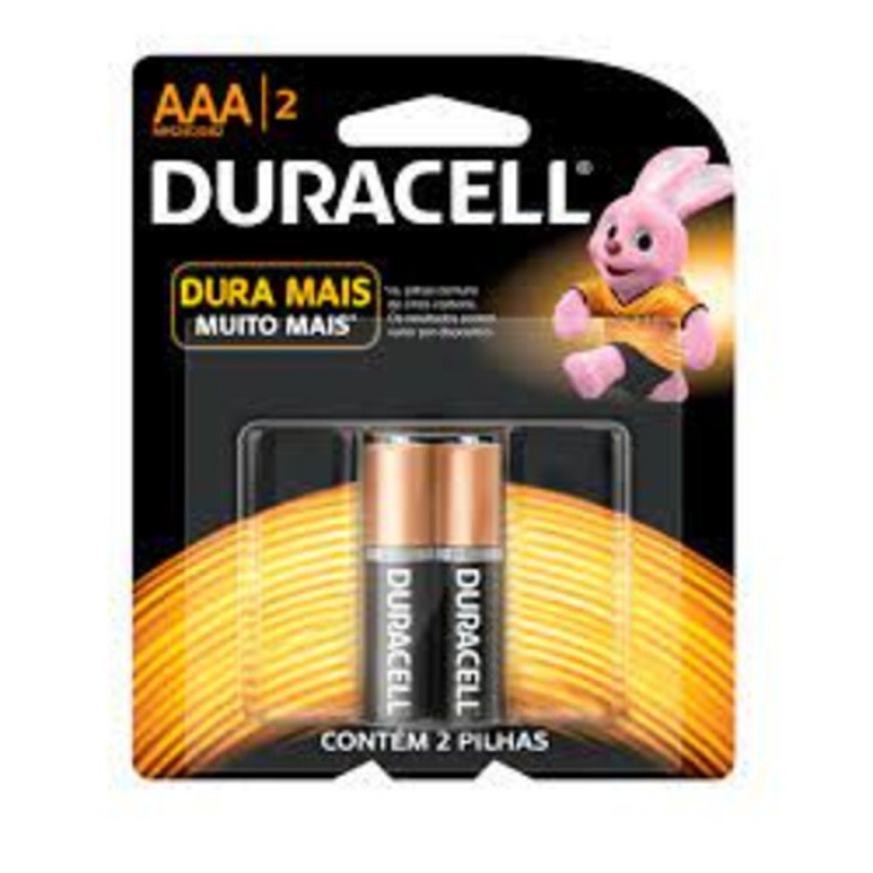 PILHA ALCALINA DURACELL 3A  COM 2Un