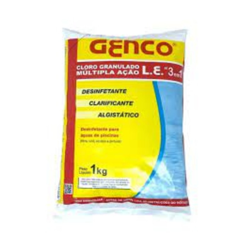 Piscina  Cloro Granulado Genco 3x1  1Kg