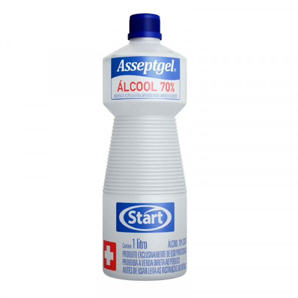 ALCOOL LIQUIDO 70% START ASSEPTGEL  1L