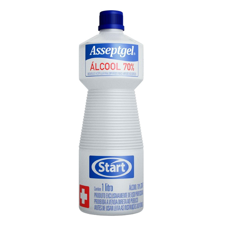 ALCOOL LIQUIDO 70% START ASSEPTGEL  1L