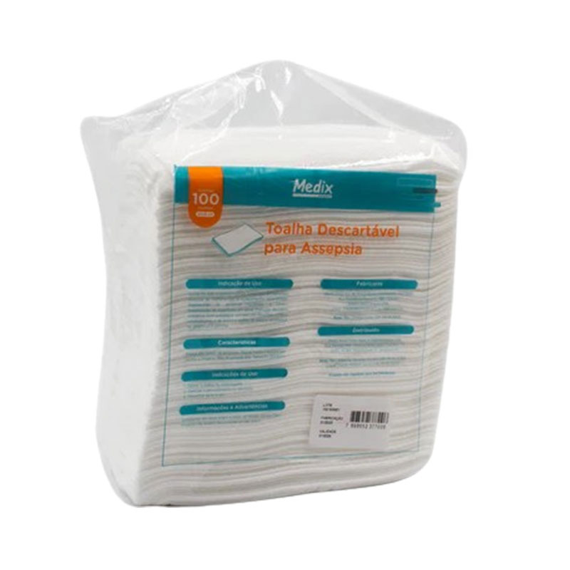 TOALHA DESCARTAVEL MEDIX ASSEPSIA 50gx30cmx35cm  100Un