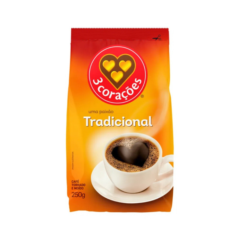 CAFE 3 CORACOES EXTRA FORTE  VACUO 500GR