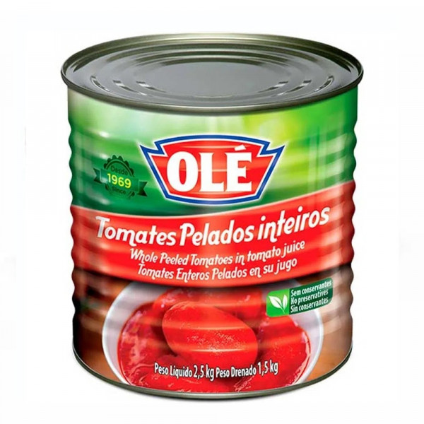 TOMATE PELADO OLLE LATA  2,5Kg