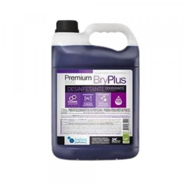 DESINFETANTE CONCENTRADO INGLEZA BRYPLUS LAVANDA DS300 5L