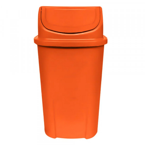 LIXEIRA BASCULANTE LARANJA  60L