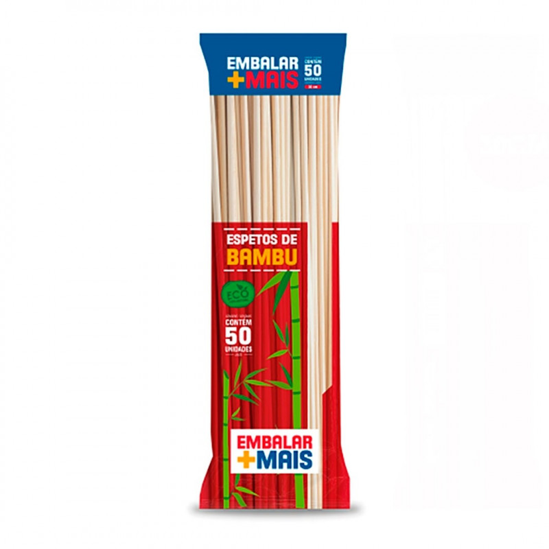 ESPETO BAMBU CHURRASCO  50Un