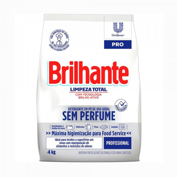 SABAO PO BRILHANTE PROFISSIONAL SEM PERFUME  4Kg