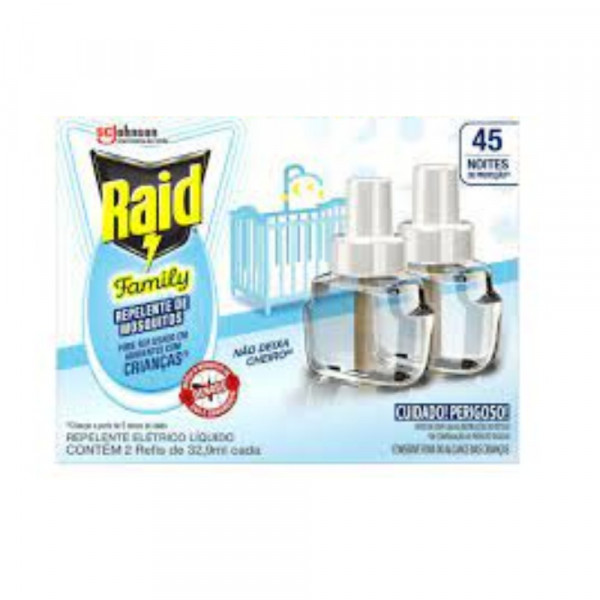 INSETICIDA RAID ELETRICO 45N REFIL 2Un