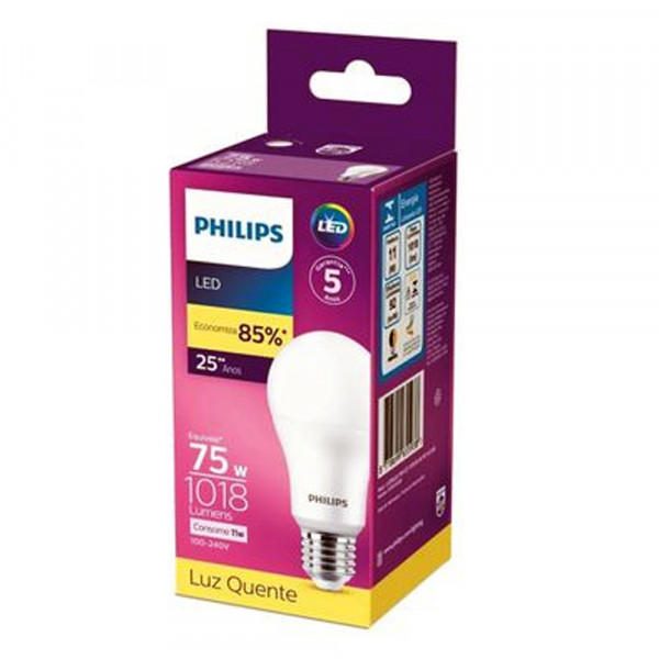 LAMPADA LED BULBO PHILIPS AMARELA  11W