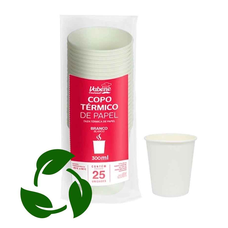 COPO PAPEL BRANCO VABENE 25x300ml