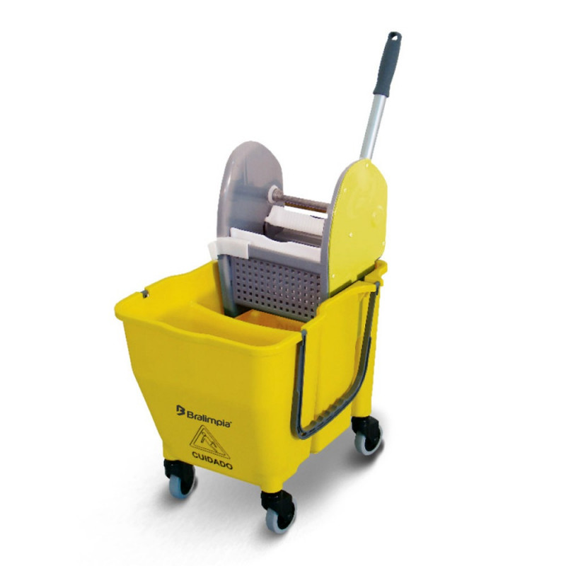 BALDE ESPREMEDOR BRALIMPIA AMARELO  30L