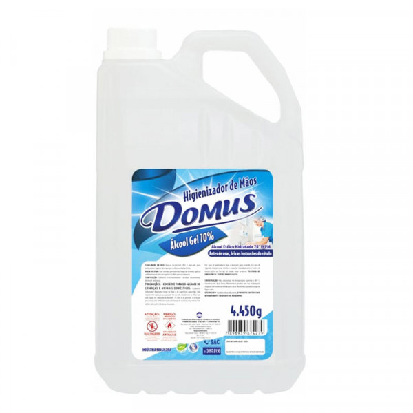 ALCOOL GEL 70% DOMUS  5L