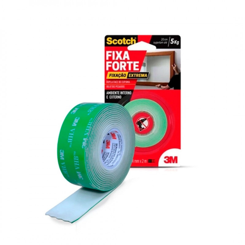 FITA DUPLA FACE 3M FIXA FORTE 24mmx2m