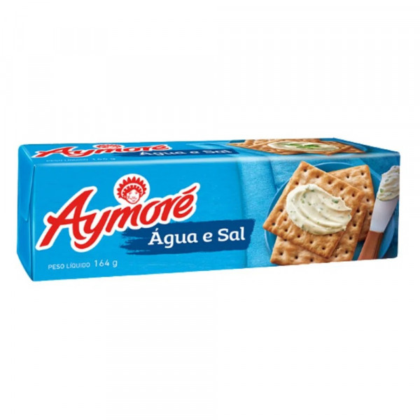 BISCOITO AYMORE AGUA E SAL  164g