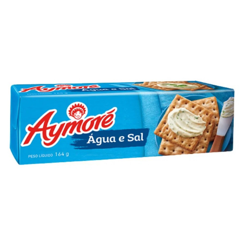 BISCOITO AYMORE AGUA E SAL  164g