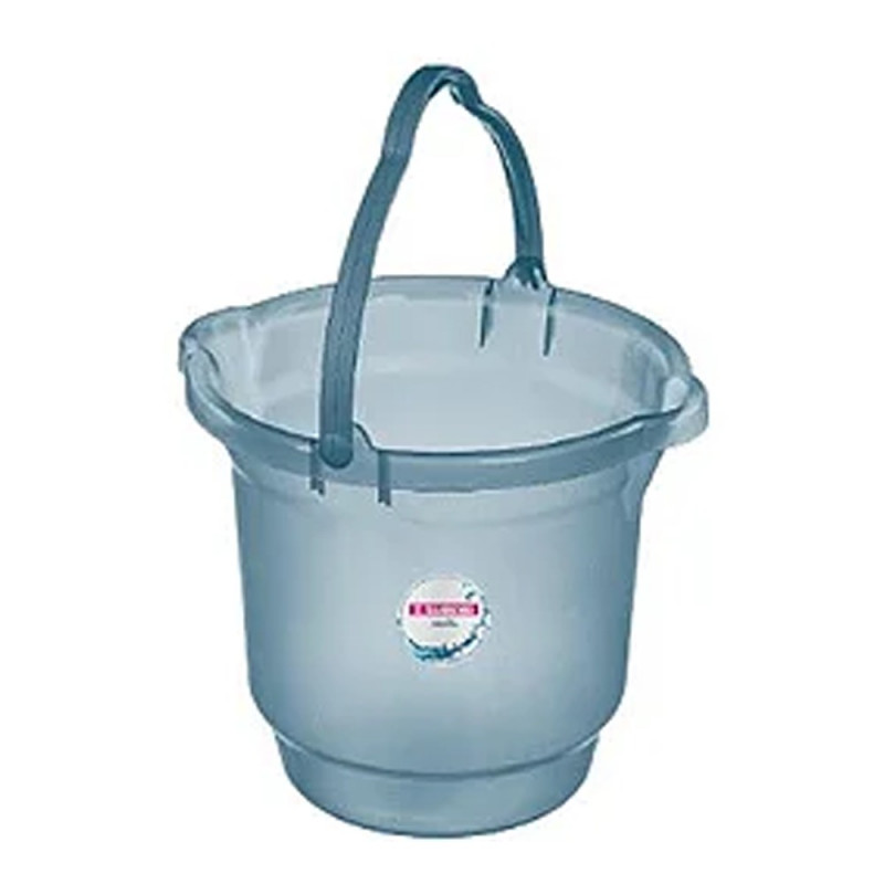 BALDE PLASTICO SANREMO TRANSPARENTE  8,5L