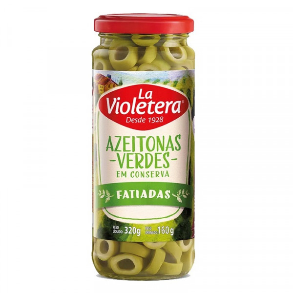 AZEITONA LA VIOLETERA FATIADA VERDE  160g