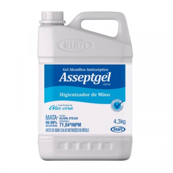 ALCOOL GEL 70% START ASSEPTGEL CRISTAL 5L  4,3Kg