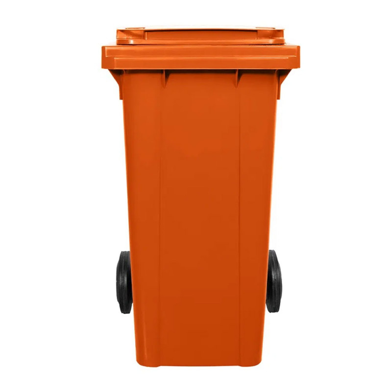 COLETOR LIXO LAR PLASTICO LARANJA  120L