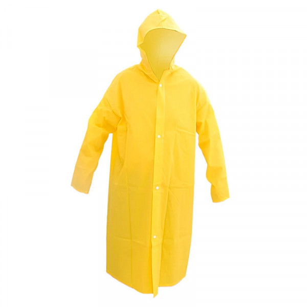 CAPA CHUVA PVC COM MANGA AMARELO  G