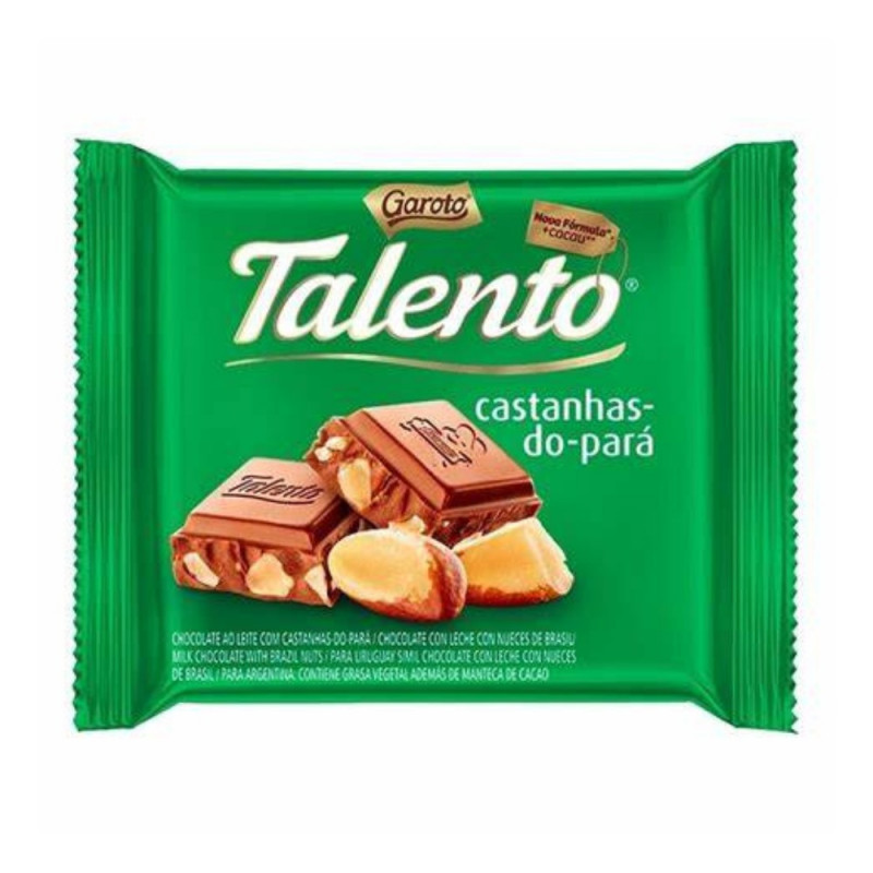 CHOCOLATE TALENTO CASTANHA DO PARA  85g