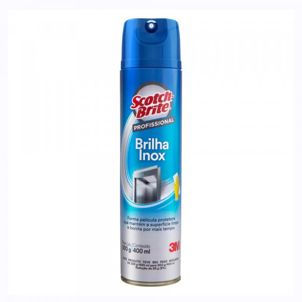 BRILHA INOX AERO SCOTCH BRITE 3M 400ml