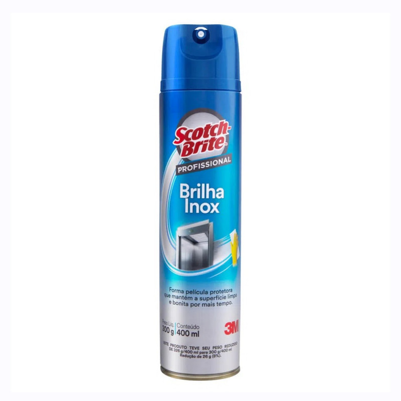 BRILHA INOX AERO SCOTCH BRITE 3M 400ml