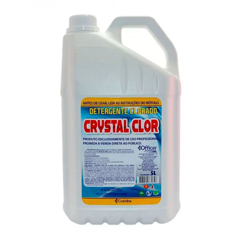 DETERGENTE CLORADO OFFICER CRYSTAL  5L