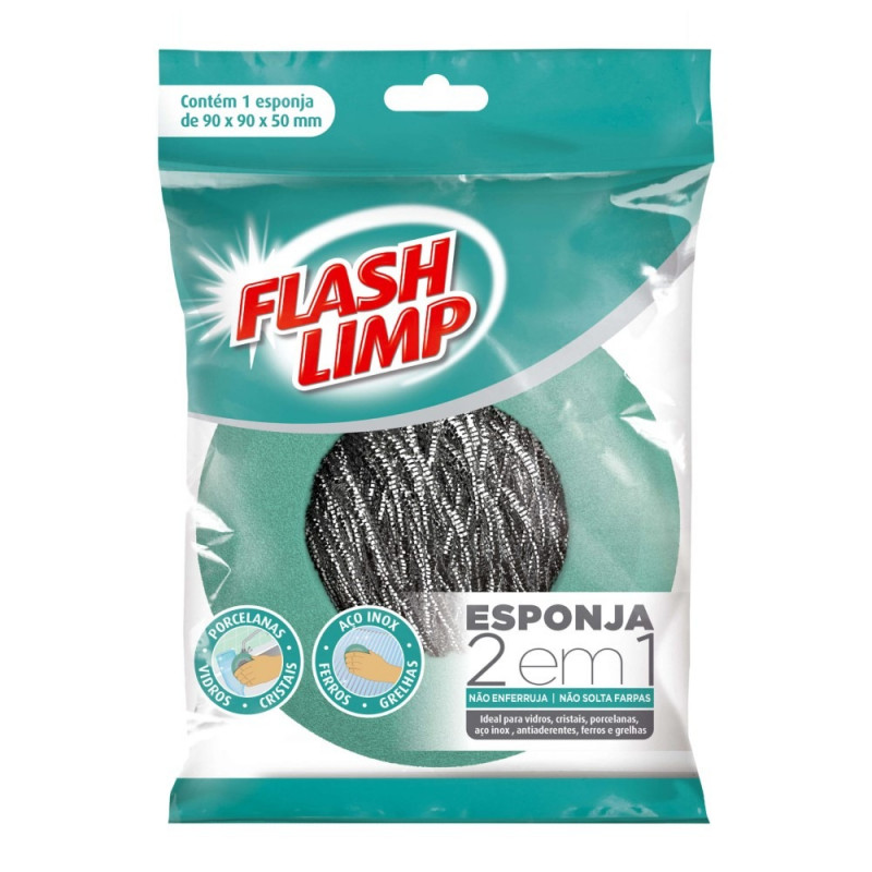 ESPONJA FLASHLIMP  2 EM 1 UNITARIO