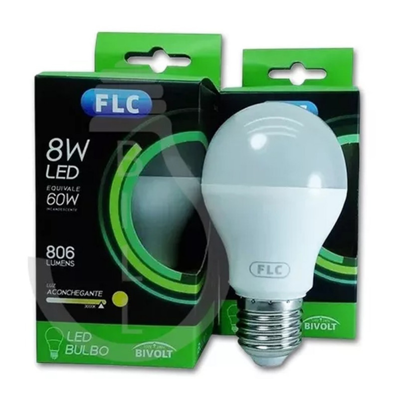 LAMPADA LED FLC BRANCA  8W