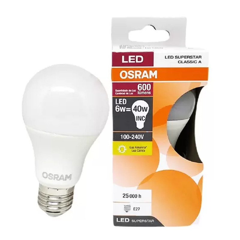 LAMPADA LED BULBO OSRAM  6W