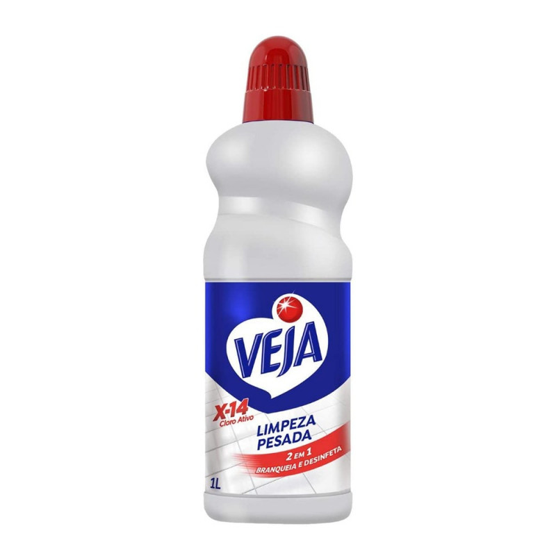 VEJA X14 LIMPEZA PESADA CLORO ATIVO  1L