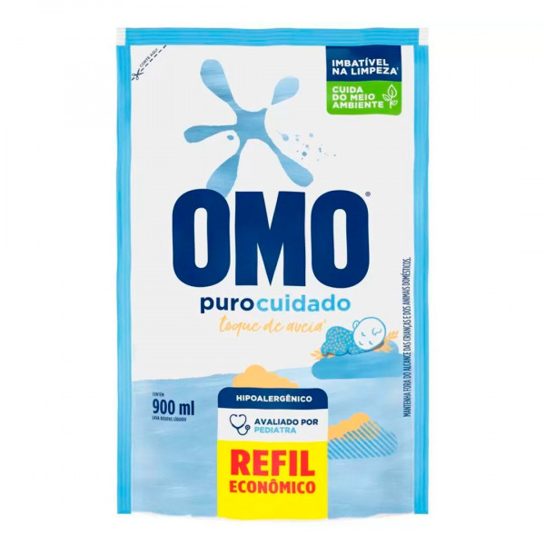 SABAO LIQUIDO OMO PURO CUIDADO REFIL 900ml