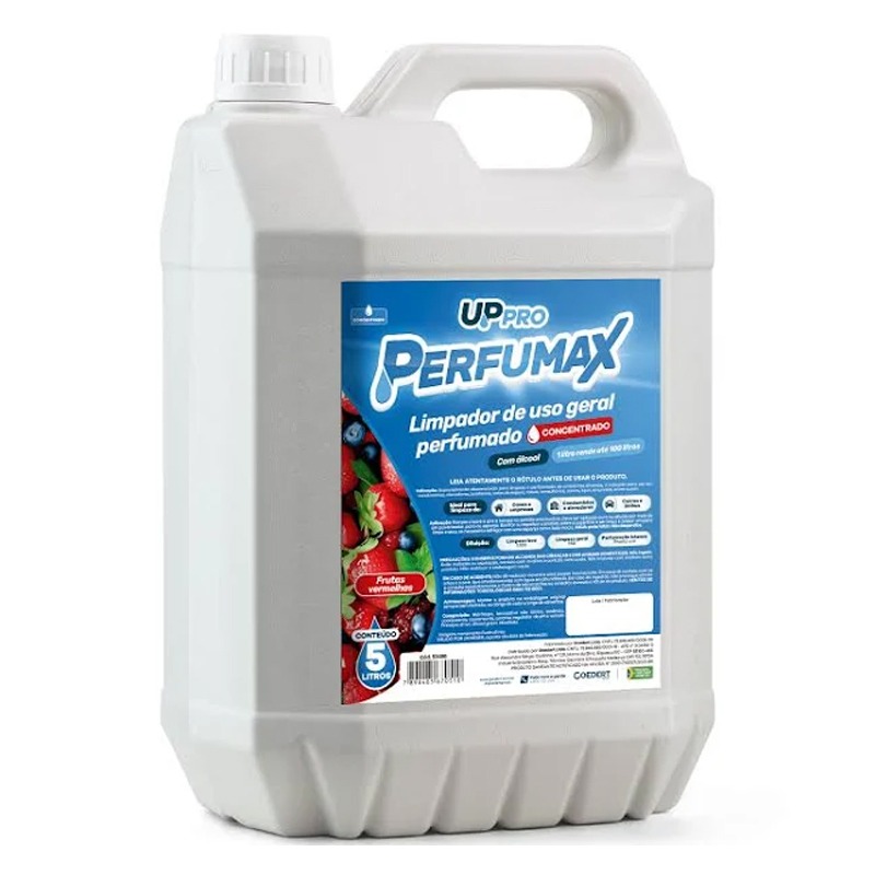 LIMPADOR PERFUMADO UPPRO PERFUMAX FRUTAS VERMELHAS 5L 1:100