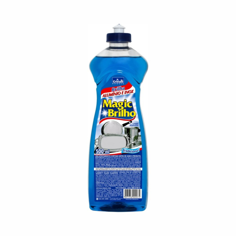 BRILHA ALUMINIO E INOX MAGIC AZUL  500ml