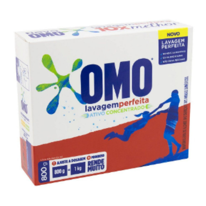 SABAO PO OMO LAVAGEM PERFEITA **VERMELHO** 800g