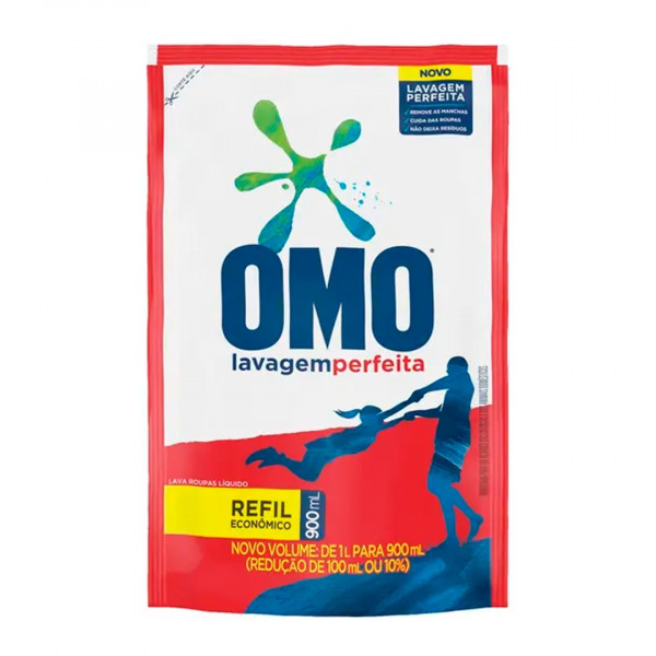 SABAO LIQUIDO OMO LAVAGEM PERFEITA SACHE  900ml