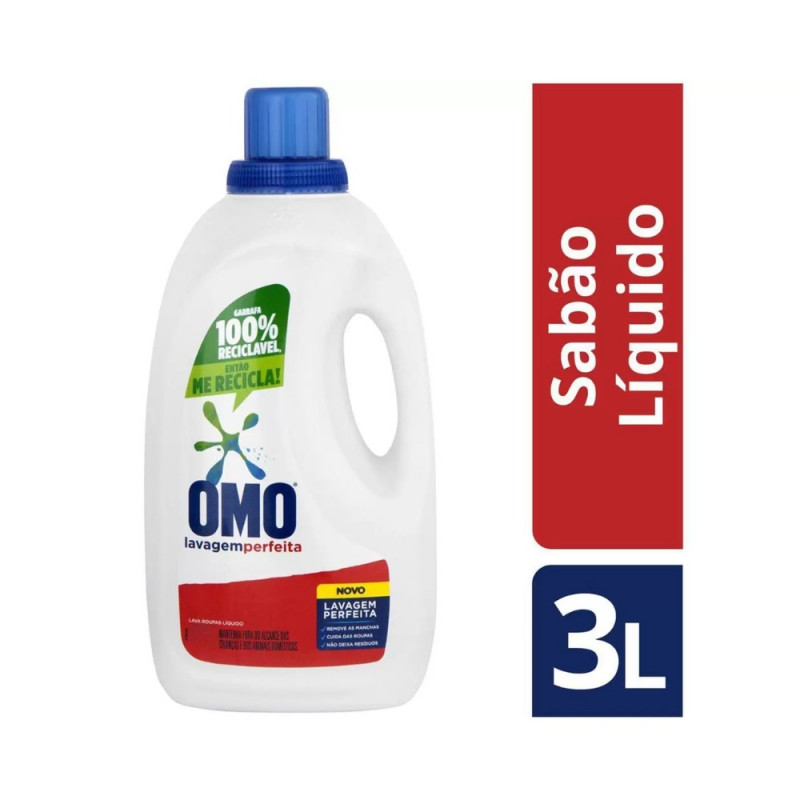 SABAO LIQUIDO OMO LAVAGEM PERFEITA 3L