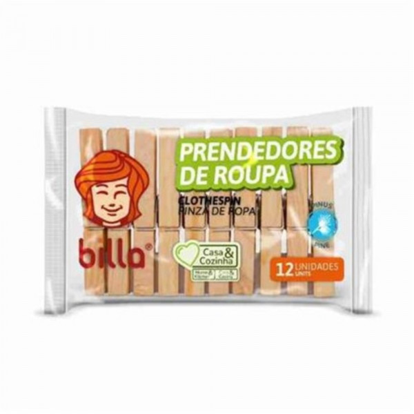 PRENDEDOR MADEIRA BILLA/AGUIA BRANCA  12Un