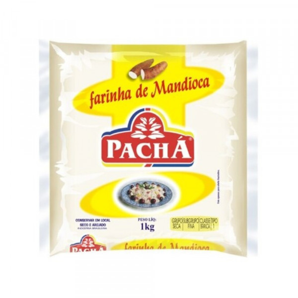 FARINHA MANDIOCA PACHA BRANCA  1Kg