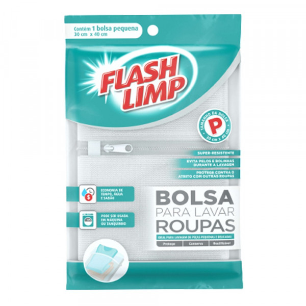 KIT SACO LAVA ROUPA FLASHLIMP 3Un