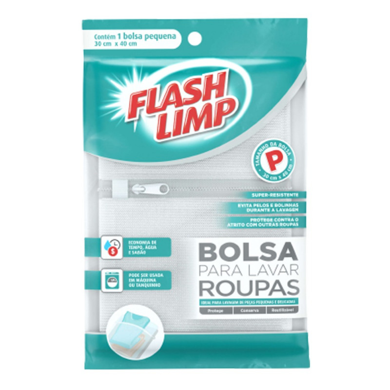 KIT SACO LAVA ROUPA FLASHLIMP 3Un