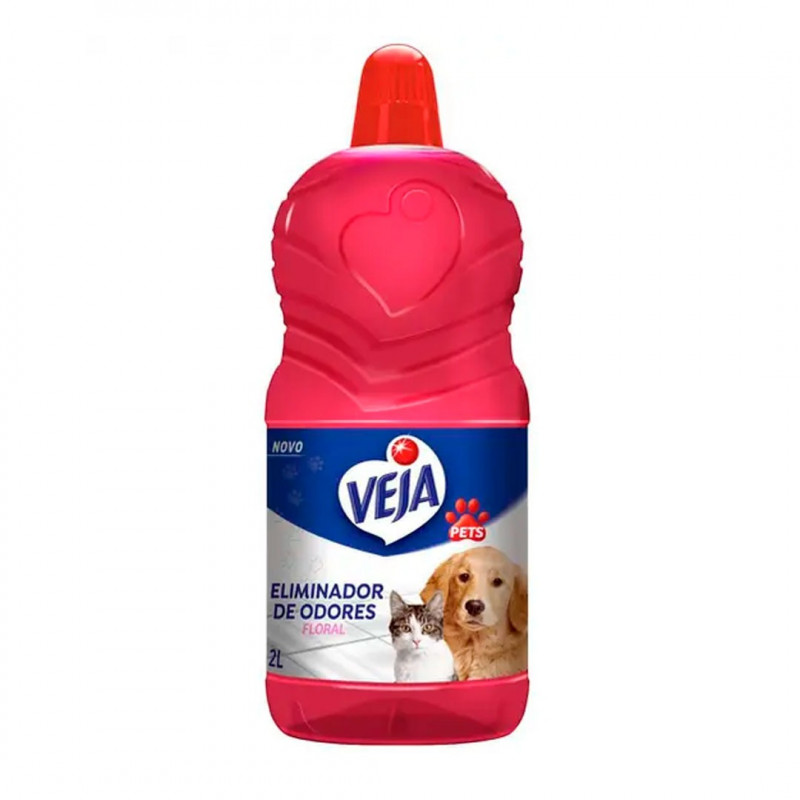 DESINFETANTE VEJA PETS ELIMINA ODORES FLORAL  2L