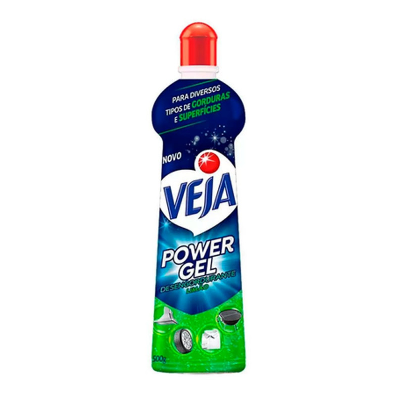 DESENGORDURANTE POWER GEL VEJA LIMAO  500ml