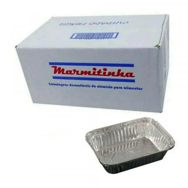 BANDEJA ALUMINIO M9 MARMITINHA 220ml/100Un