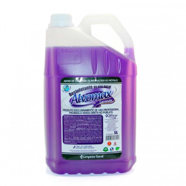 DESINFETANTE CONCENTRADO OFFICER ALVO MAX LAVANDA  5L