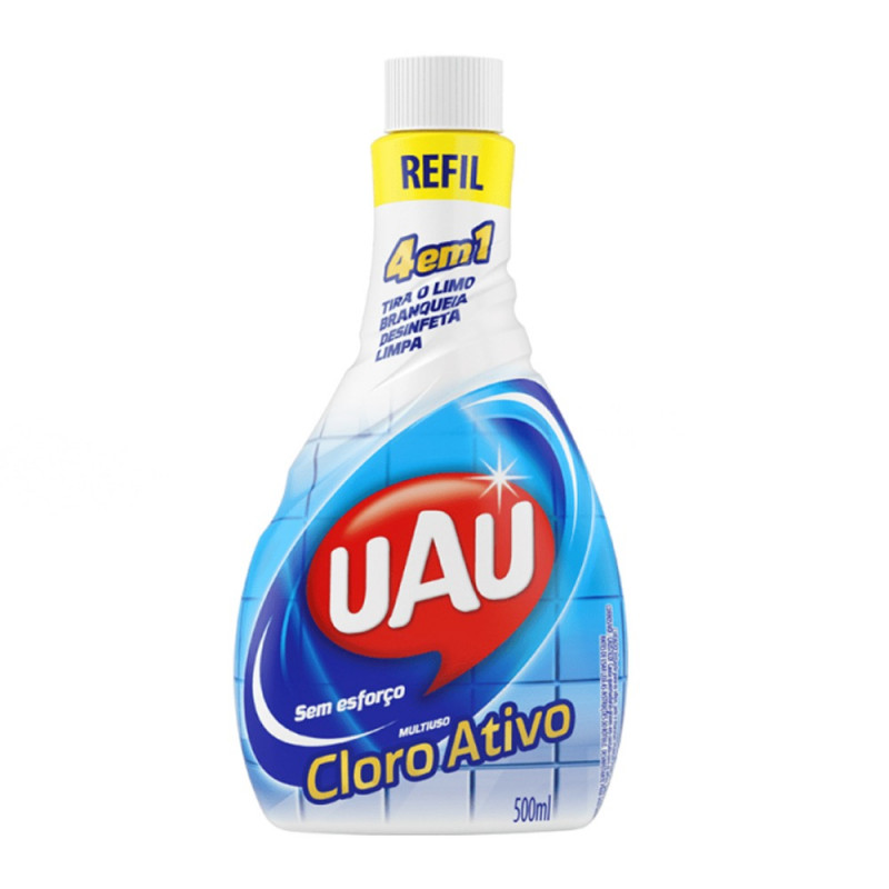 LIMPADOR UAU CLORO ATIVO REFIL  500ml