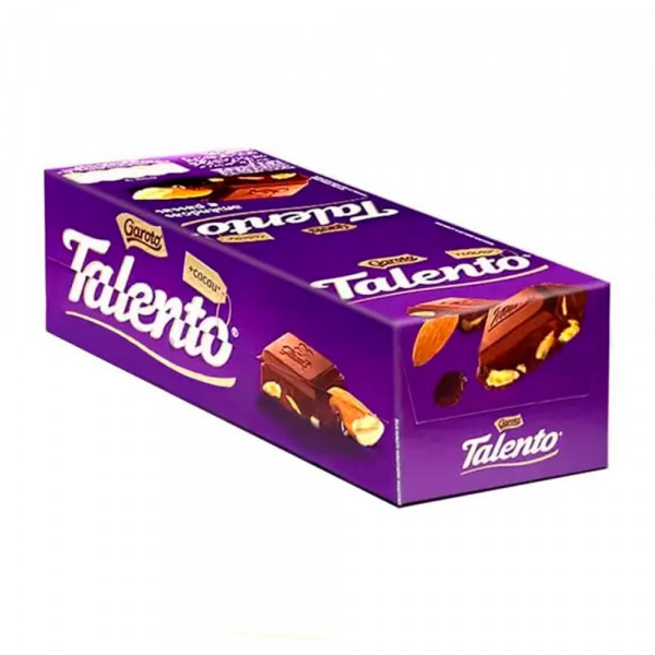 CHOCOLATE TALENTO TAB AMENDOA ROXA  15x25g