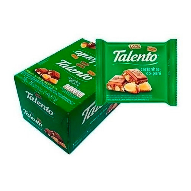 CHOCOLATE TALENTO LEITE CASTANHA PARA  15x25g