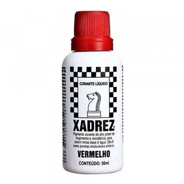 CORANTE LIQUIDO XADREZ VERMELHO  50ml